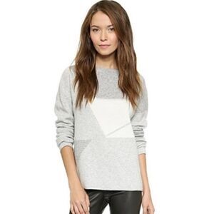 Vince Geometric Wool Sweater S